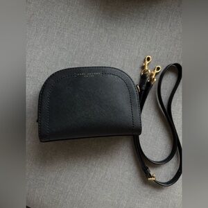 Marc Jacobs Playback Dome Crossbody Purse - Black Saffiano Leather